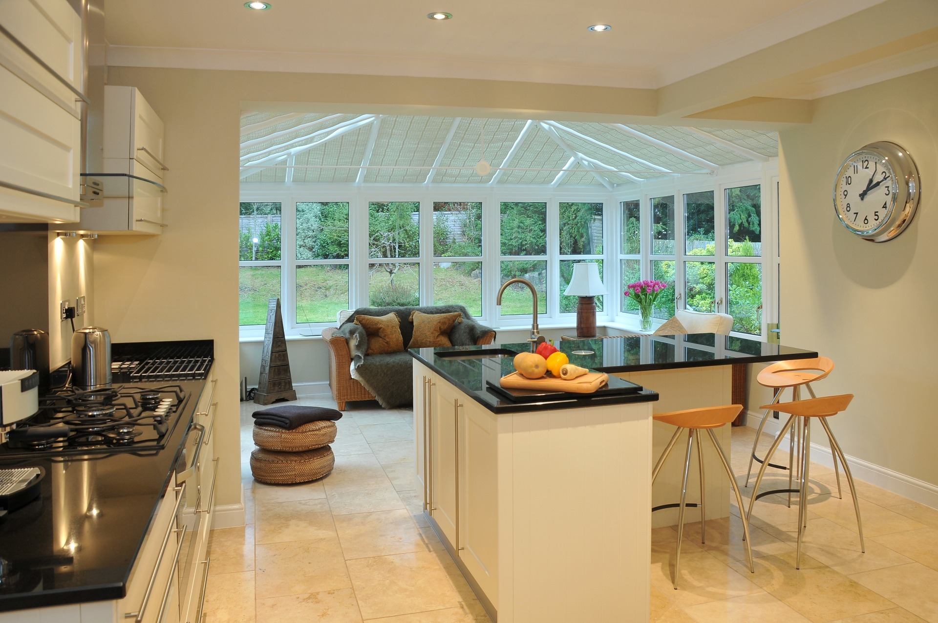 Extend kitchen with a conservatory