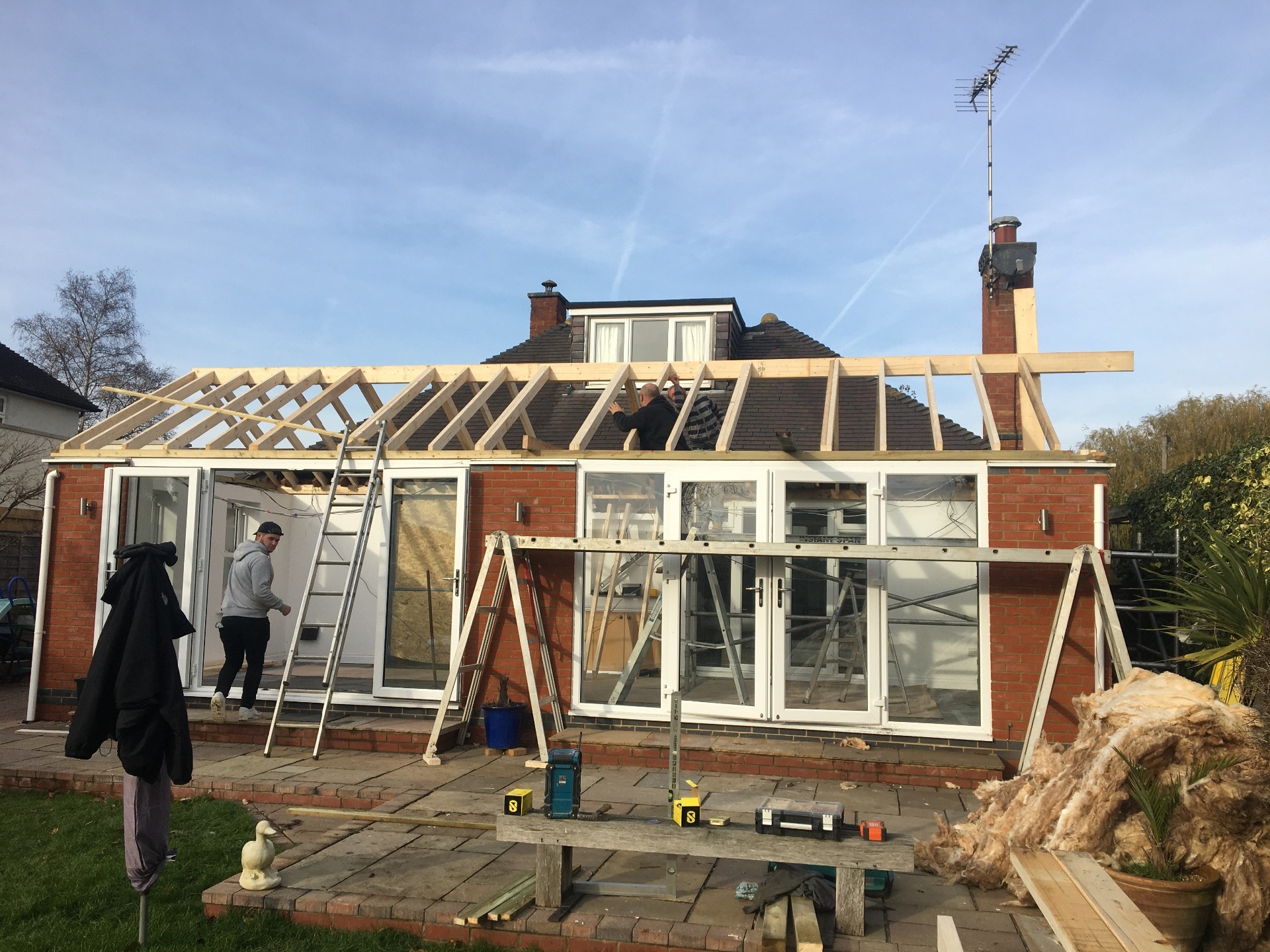 Timber framed conservatory roof construction